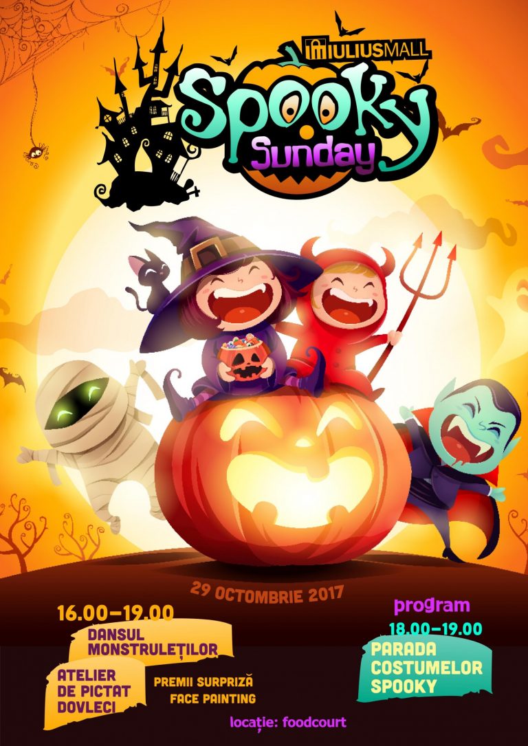 Petrecere de Halloween pentru copii, târguri de antichități și blănuri, la Iulius Mall, în week-end