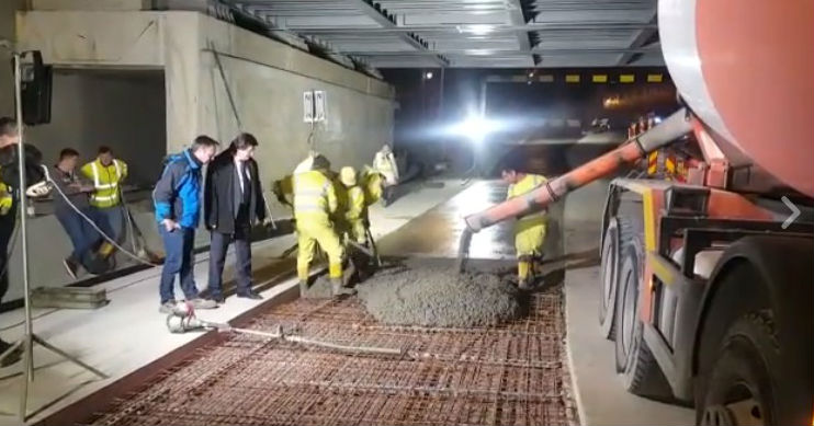 Robu: ,,Încă putințică răbdare”. În curând se deschide a cincea bandă la pasajul Jiul. Video