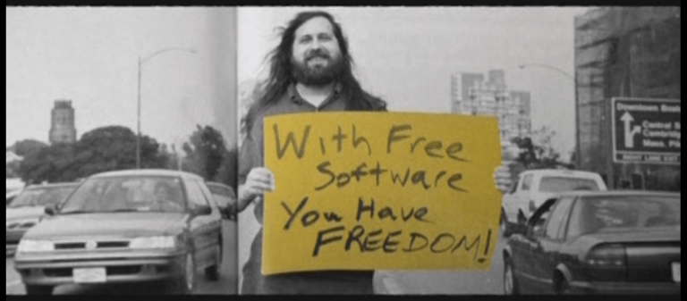 Omul  liber Richard Matthew Stallman vine să vorbească despre libertatea calculatoarelor