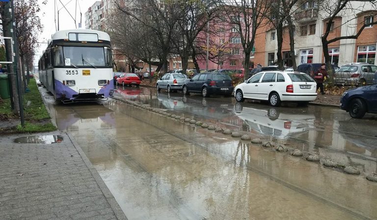 Lângă Sala Olimpia se lucrează la amenajarea unei… stațiuni lacustre. Foto
