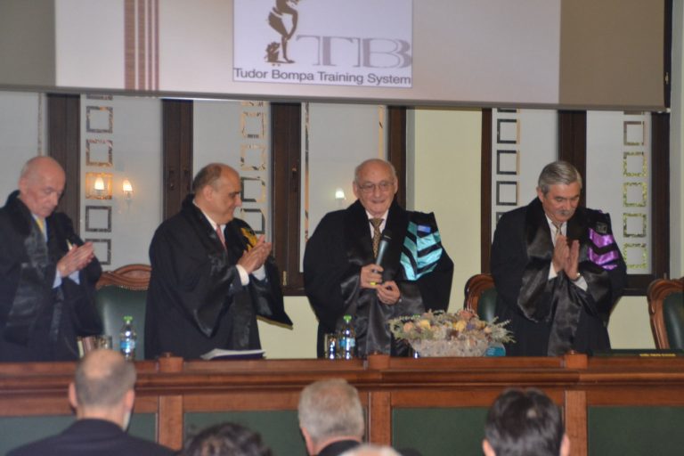 Tudor Bompa, omul care a dus sportul în era științei, este Doctor Honoris Causa al Universităţíi Politehnica Timişoara! (foto+video)
