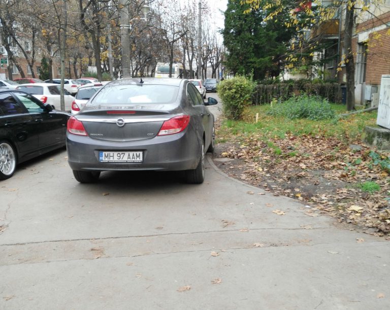 Imaginile surprinse la Timișoara arată cât de sfidător este un șofer. Cum și-a parcat mașina. Foto
