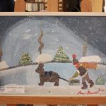 Tablouri de iarnă realizate de copii expuse la Biblioteca Județeană de la Bastion (3)