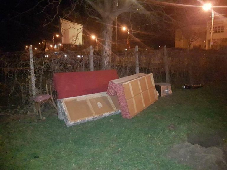 Nesimțire crasă! La Timișoara, curățenia de sărbători se face prin aruncarea gunoaielor în stradă