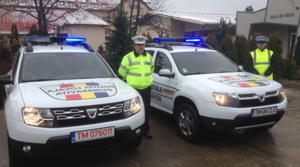 Poliția Locală Dumbrăvița s-a înnoit cu două SUV-uri-video
