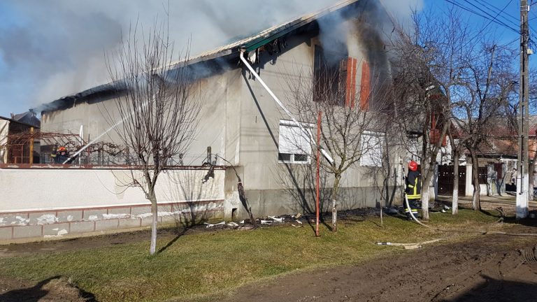 Două gospodării din Voislova cuprinse de flăcări