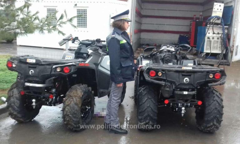 ATV-uri de 10.000 de euro găsite la Frontieră – foto