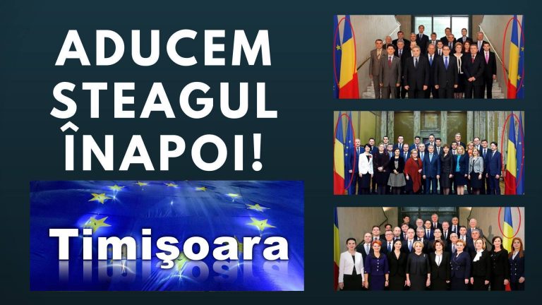Steagul Uniunii Europene aduce valul diasporei în Timişoara