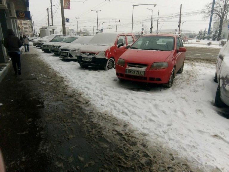 Zăpada vine cu amenzi, la Timișoara. Cui se împart sancțiuni de până la 2500 de lei!