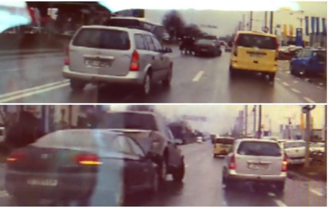 Tamponare în lanț într-un mare oraș din vestul țării