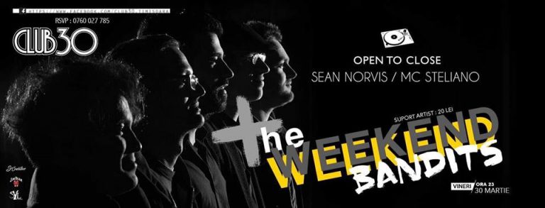 Ticăloşii de la sfârşit de săptămână ies la rampă: primul concert al formaţiei The Weekend Bandits