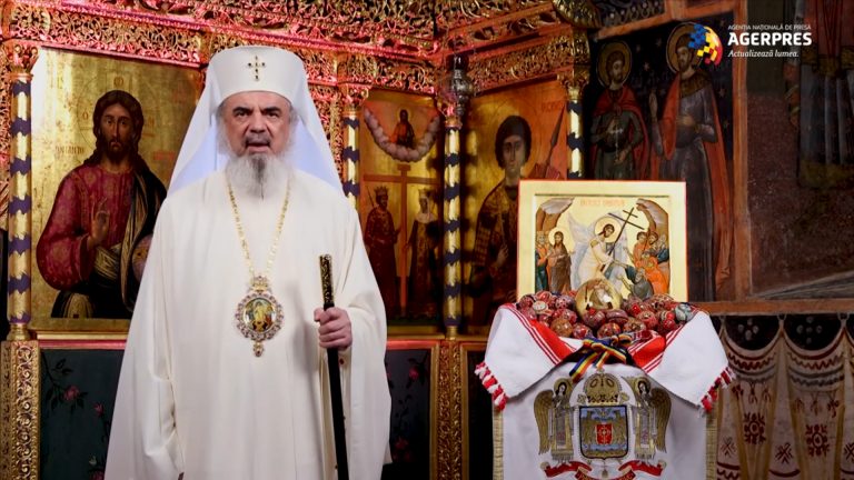 ”Omul nu e făcut pentru a rămâne în mormânt, ci pentru a urca la Cer” – Mesajul Patriarhului Daniel, de Paști VIDEO