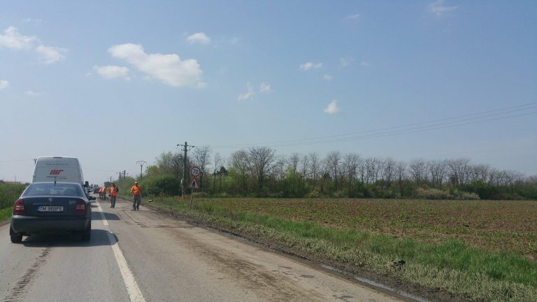 Restricţii de circulaţie pe drumul spre autostradă pentru lucrări de reparaţii