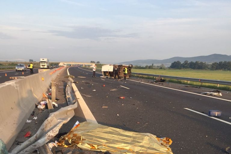 Accident pe A1, între Făget și Margina