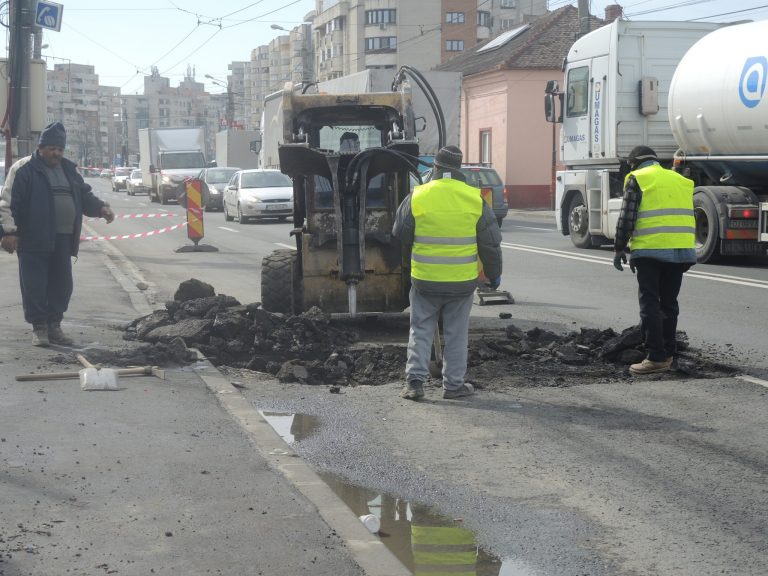 Străzile intrate în șantier, miercuri, la Timișoara