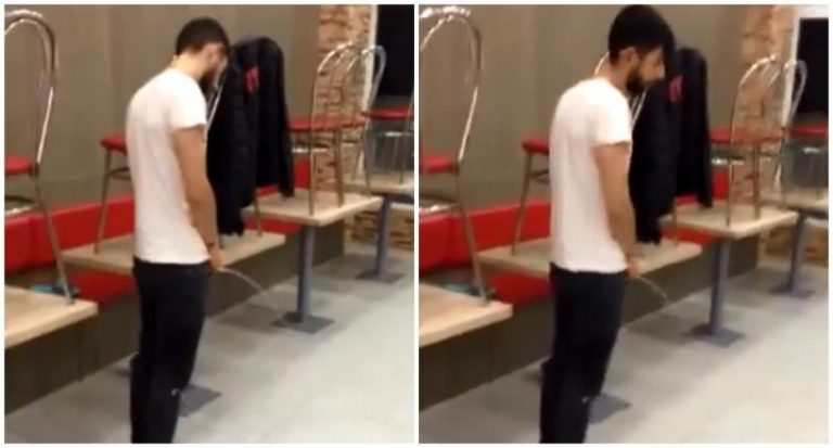 Gest halucinant al unui tânăr, într-un fast-food celebru! Cine este ”personajul”. Video