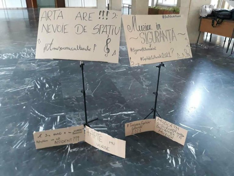 Protest inedit al studenților de la Facultatea de Muzică din Timișoara
