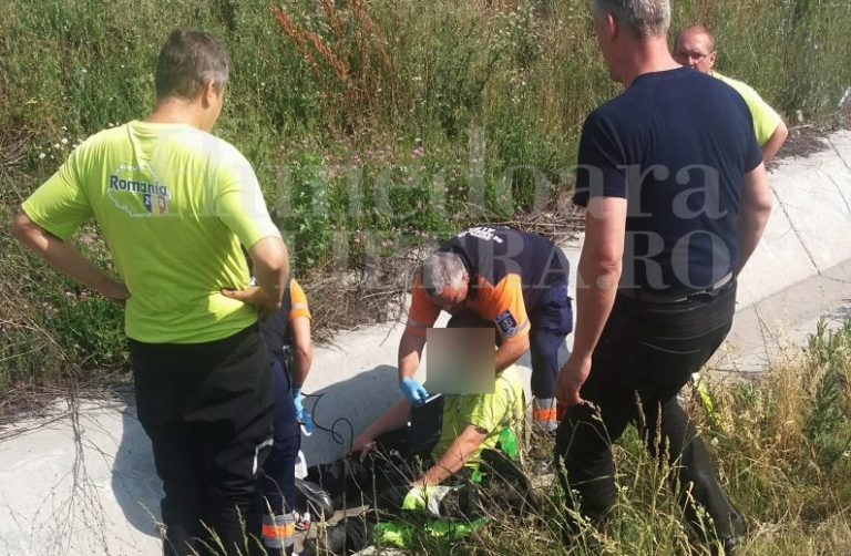 Motociclist străin rănit pe autostrada Deva-Sibiu