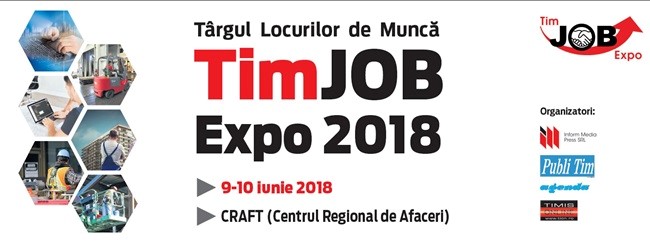 Târgul Locurilor de Muncă TimJob Expo 2018 își deschide porțile la Centru Regional de Afaceri Timișoara