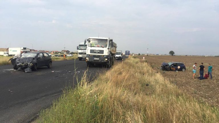 Accident cu 3 victime pe centura Timișoarei