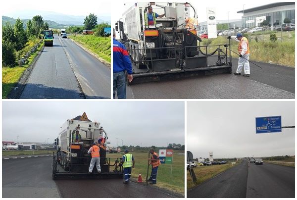 Noi lucrări pe drumurile naționale din vestul țării