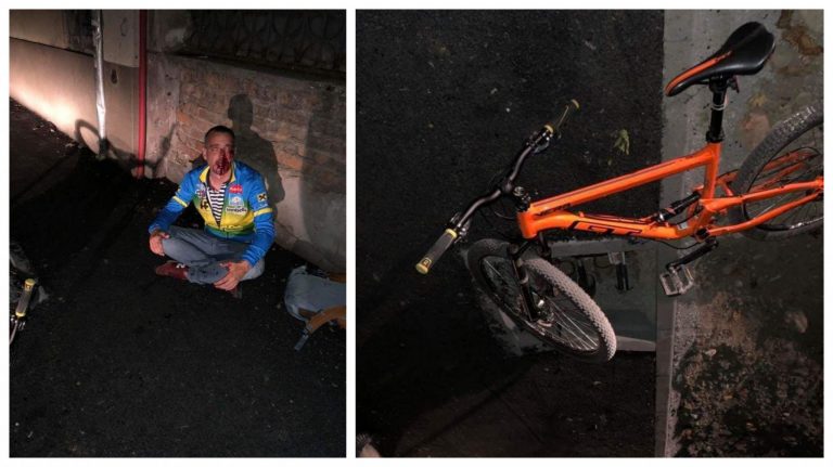 Lucrări de mântuială pe strada Oituz! Un biciclist a fost rănit grav