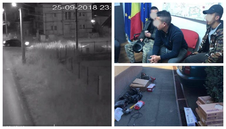 Spărgători de case în construcție din Moșnița Nouă, prinși cu ajutorul sistemului de supraveghere video