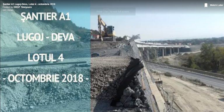 Vești bune de pe autostrada Lugoj-Deva! Se deschide un nou lot anul acesta. Video