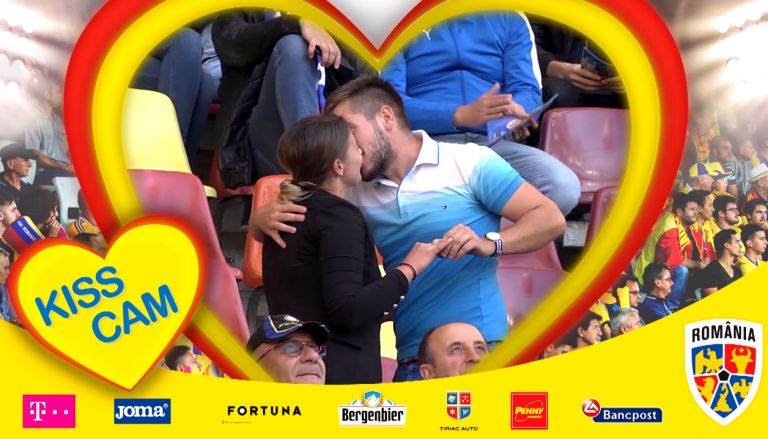 Cerere în căsătorie la meciul România – Serbia. Un arădean și-a cerut iubita de soție pe Arena Națională. Video
