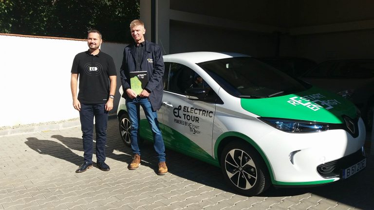 O mașină electrică a pornit dimineață de la Timișoara pentru a aduce un record mondial capitalei Banatului Foto-Video