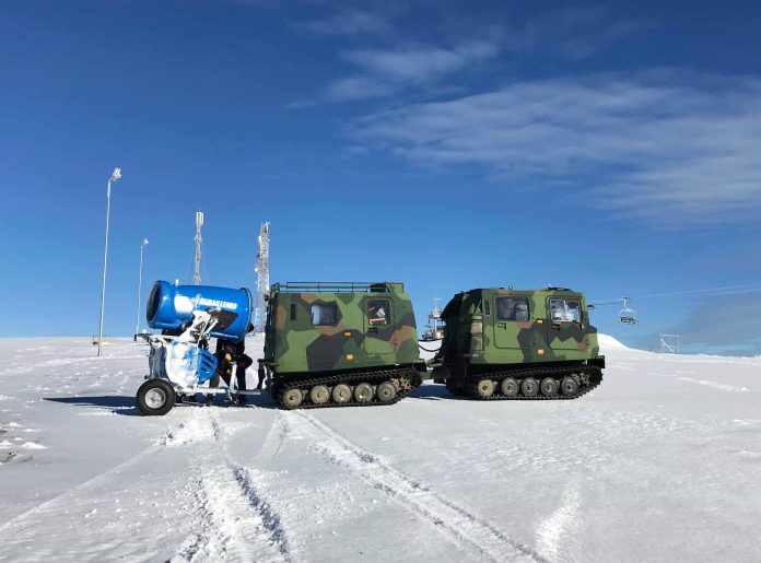 Condiții ca-n Austria pe o pârtie de ski din apropierea Timișoarei. Pornesc tunurile de zăpadă și noul telescaun!