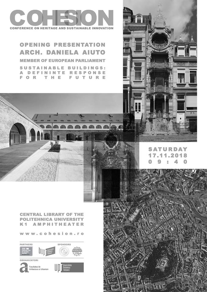 CoHeSION 2018 – patrimoniul şi inovaţia durabilă, în dezbatere la UPT