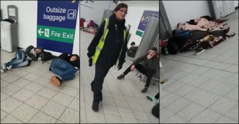 Blocați pe aeroport timp de două zile și nevoiți să doarmă pe jos. Cum au fost batjocoriți 200 de români