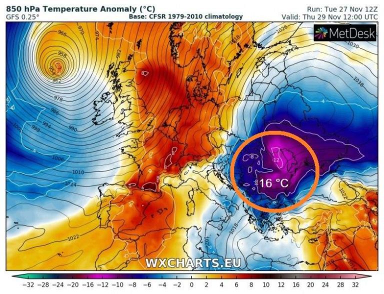 Un val de ger siberian lovește România în această noapte! Temperaturi mult sub valorile normale