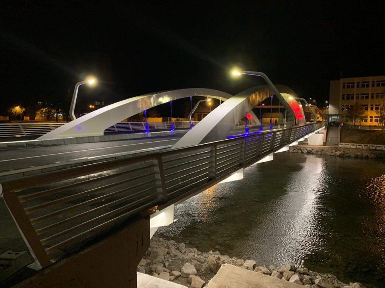 Podul Centenarului din vestul țării a fost deschis pietonilor