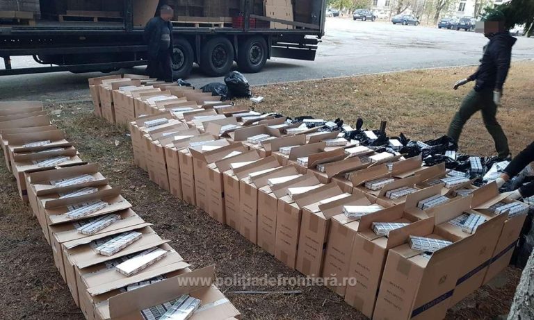 Captura RECORD de țigări de contrabandă la marginea Timișoarei. Video