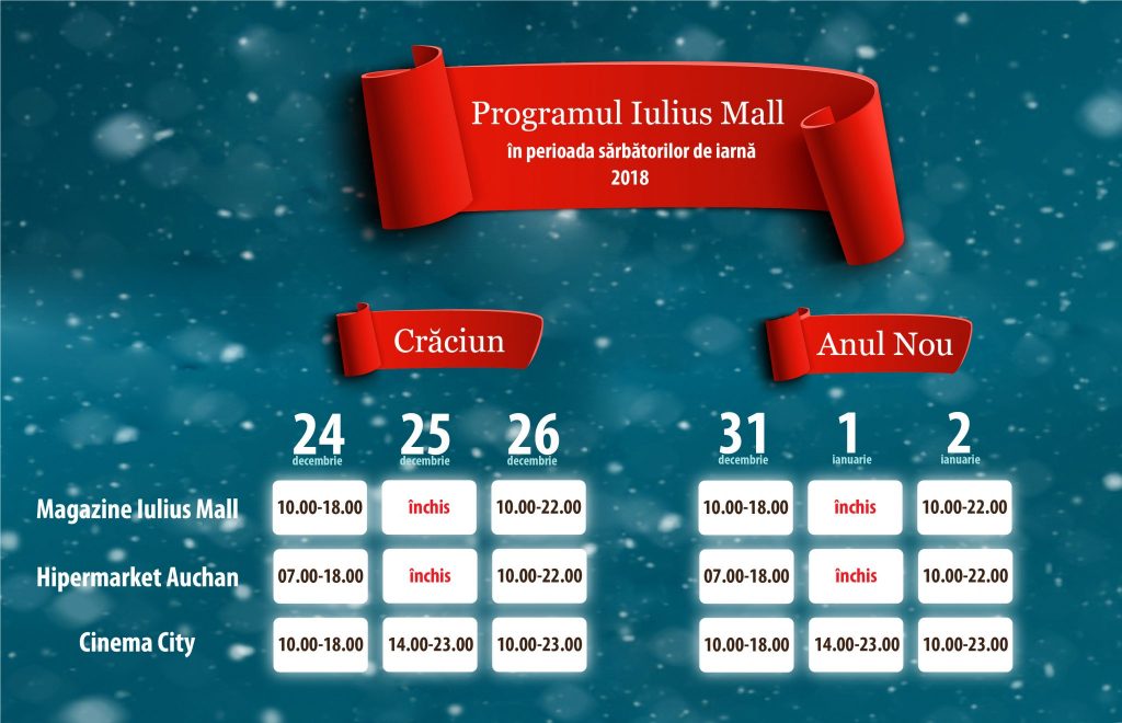 Program special de sarbători, la Iulius Mall. Cinema City ...