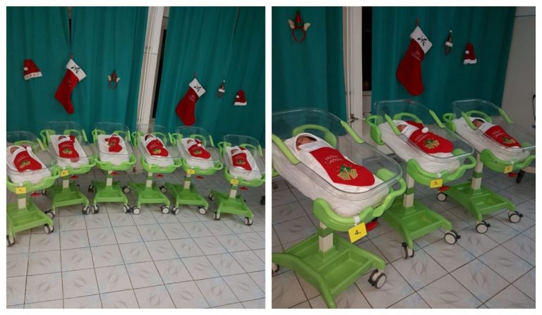 Imaginile zilei. Crăciunei și Crăciunițe, născuți la un spital din România