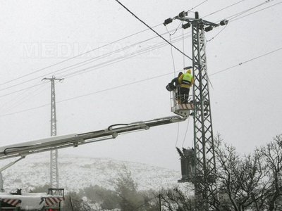 10 localităţi din Banat au rămas fără electricitate din cauza ninsorilor abundente