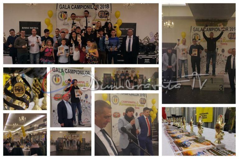 Automobiliștii din Dumbrăvița au luat partea leului la Gala Campionilor Automobilism & Karting Timiș 2018. Video
