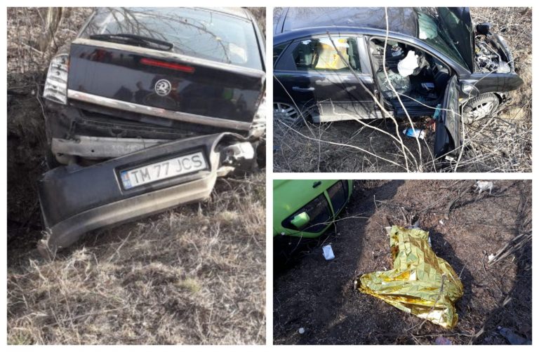 Accident cu 3 mașini și un TIR pe DN 79! Un bărbat a murit și alți doi sunt răniți