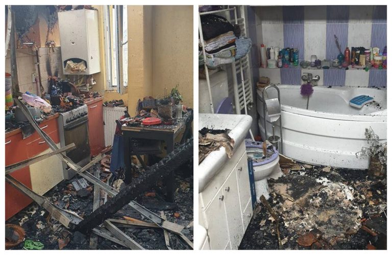 Soarta familiilor rămase fără case după incendiul de la mansardă. Oamenii dorm pe la prieteni. FOTO