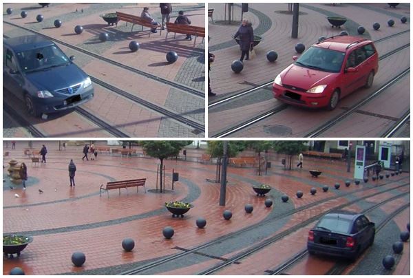 Șoferi sancționați după ce au fost filmați circulând în zone pietonale