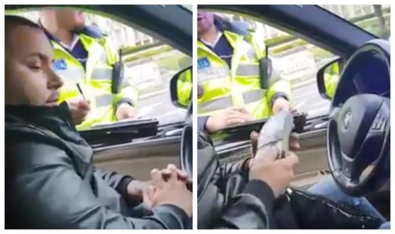”Nu știu dacă am mărunt” Alt polițist de la Rutieră umilit de un șofer de BMW. Video