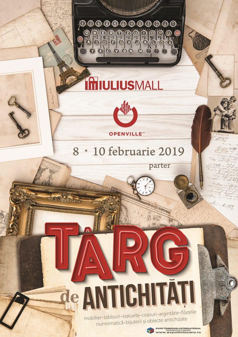 Ofertă bogată de antichități și obiecte vintage, în week-end, la Iulius Mall Timișoara