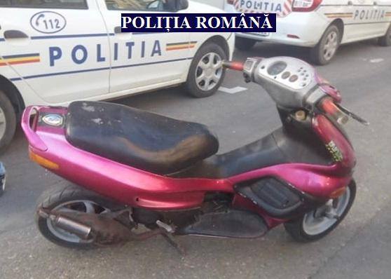 Scuter furat, recuperat de polițiștii din vestul țării