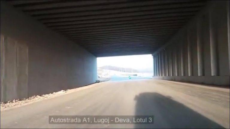 Ultimele imagini de pe lotul III din autostrada Lugoj – Deva. Stadiul lucrărilor a ajuns la 94%