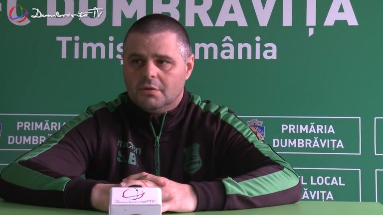 (VIDEO) Dumbrăvița renunță la promovarea în Liga 2! Ce așteptări mai are BĂLU de la fotbaliștii săi
