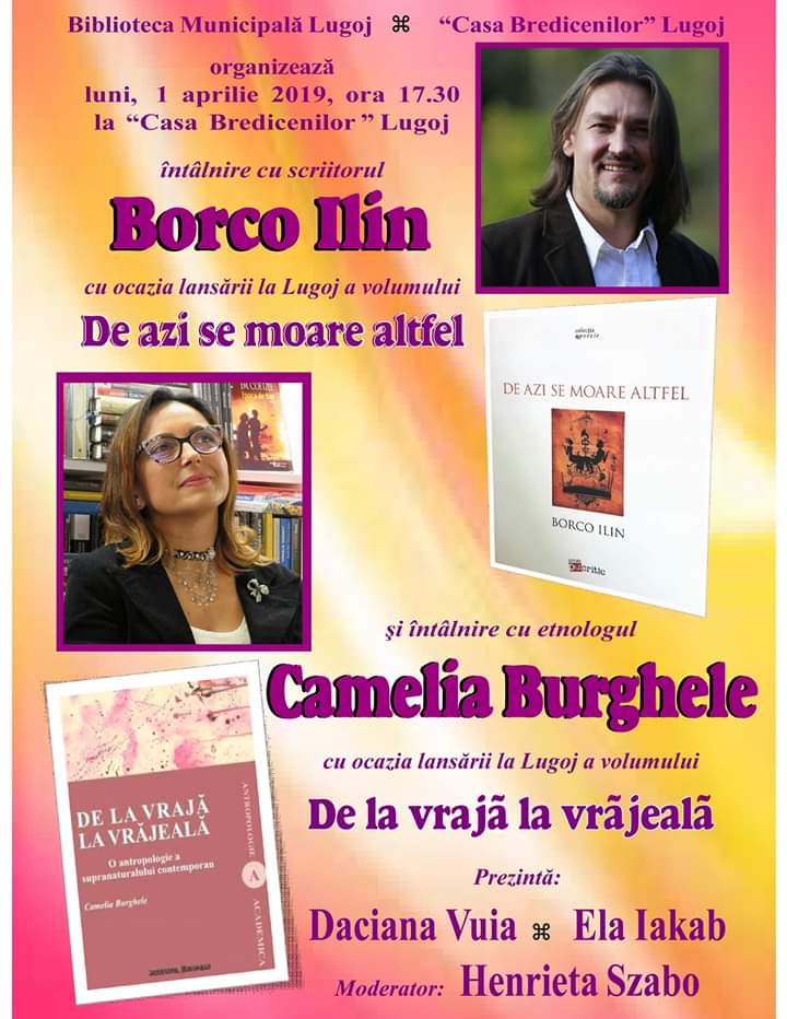 Borco Ilin şi Camelia Burghele, dublă lansare de carte la Lugoj