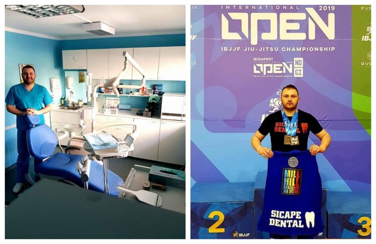 Stomatolog timișorean, vicecampion european la Jiu-Jitsu brazilian
